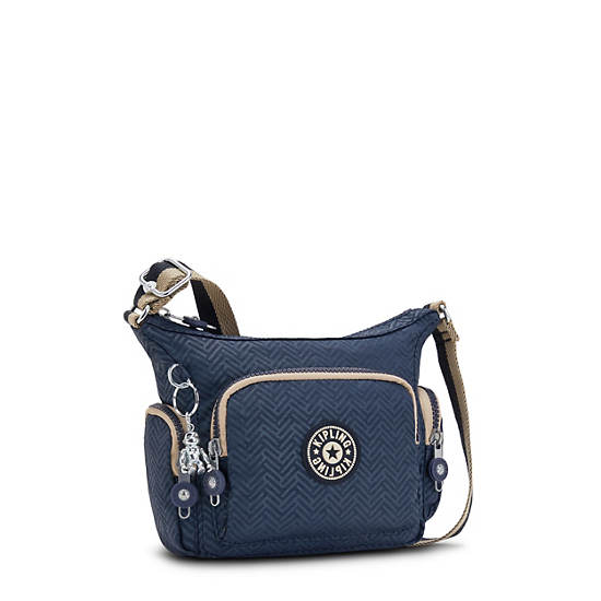 Kipling Gabbie Mini Printed Çapraz Askılı Çanta Mavi | TR 2091DF